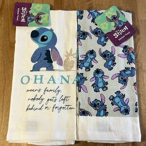 Disney Stitch 2Pc Kitchen Towel Set NWT